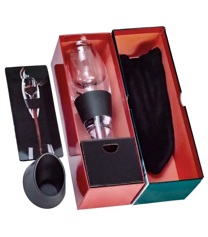 Аэратор для вина Kitchen Joy Wine Aerator KJ-VT01L Black с подставкой и светодиодной подcветкой