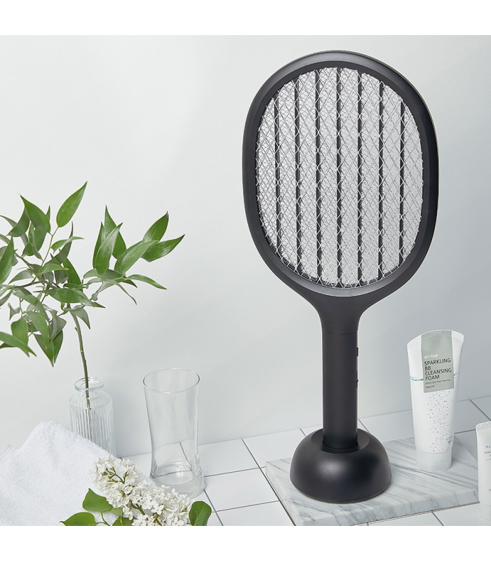 Мухобойка электрическая 2 в 1 Xiaomi SOLOVE Electric Mosquito Swatter (P1 Grey RUS) с режимом электрической ловушки