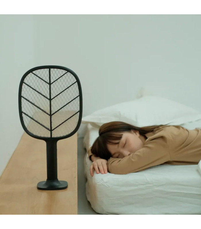 Мухобойка электрическая 2 в 1 Xiaomi SOLOVE Electric Mosquito Swatter (P2+ Black RUS) с режимом электрической ловушки