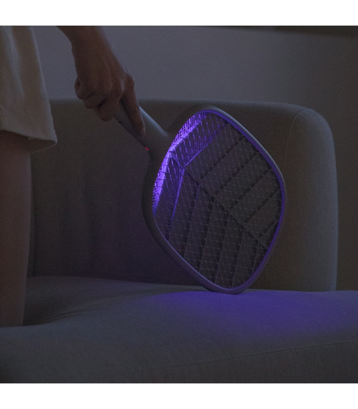 Мухобойка электрическая 2 в 1 Xiaomi SOLOVE Electric Mosquito Swatter (P2+ Black RUS) с режимом электрической ловушки