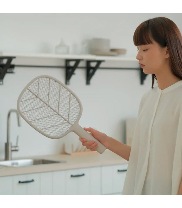 Мухобойка электрическая 2 в 1 Xiaomi SOLOVE Electric Mosquito Swatter (P2+ Grey RUS) с режимом электрической ловушки