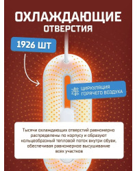 Сушилка для обуви Xiaomi Sothing LOOP Stretchable Shoes Dryer DSHJ-S-2111B RUS White, раздвижная