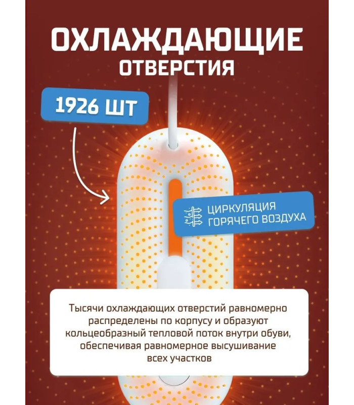 Сушилка для обуви Xiaomi Sothing LOOP Stretchable Shoes Dryer DSHJ-S-2111B RUS White, раздвижная