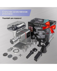 Мясорубка Zigmund & Shtain ZMG‑050 (2 в 1: мясорубка + овощерезка)