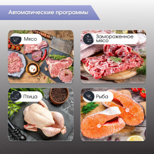 Мясорубка Zigmund & Shtain ZMG‑051 (цельнометаллический корпус и дисплей)