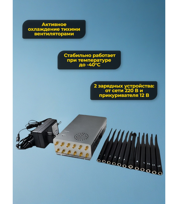 Мультичастотный мобильный подавитель "Терминатор 33-5G"