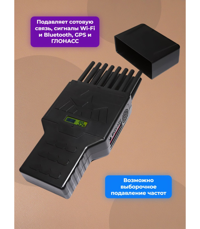 Мультичастотный мобильный подавитель «Терминатор 35-5G (16х12)»
