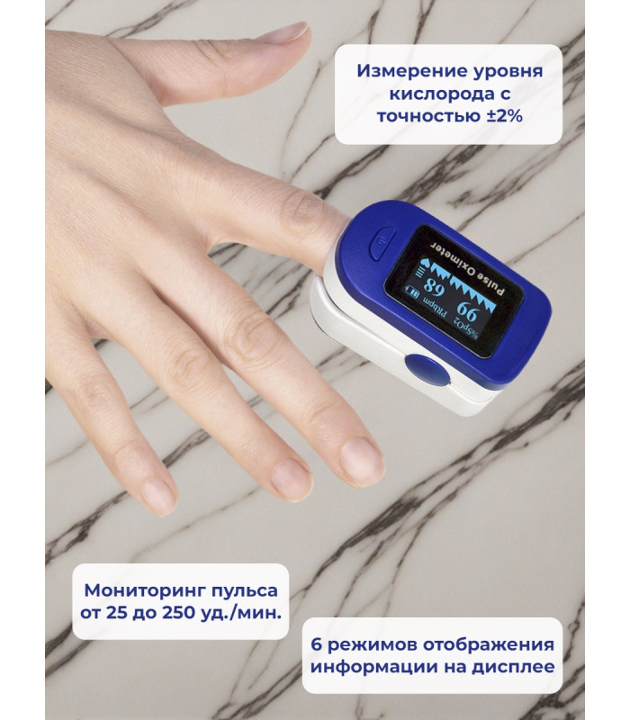 Пульсоксиметр напалечный TOPMED FP-30