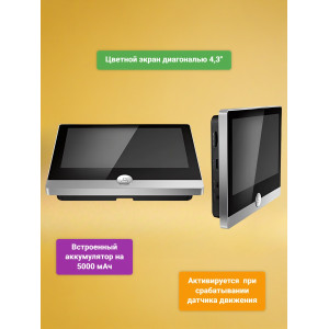 Беспроводной видеоглазок TUYA Wi-Fi "iHome SW1-Tuya" с записью на SD карту и датчиком движения