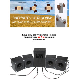 Внешний динамик для отпугивателя птиц "ГРАД А-16 / А-16 PRO" 100Вт (30м)