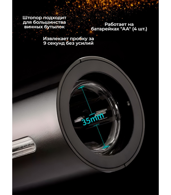 Набор для вина 4 в 1 Xiaomi Circle Joy Electric Wine opener GIFT SET