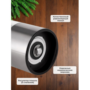 Мини-мельница для специй Xiaomi HuoHou Electric Mini Grinder Rechargable HU0279 RUS с аккумулятором, серебристая