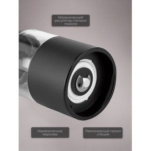 Мини-мельница для специй Xiaomi HuoHou Electric Mini Grinder Rechargable HU0280 с аккумулятором, черная