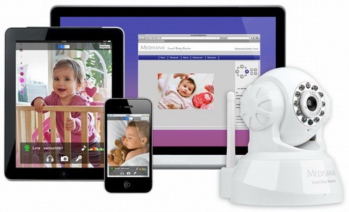 Видеоняня "Medisana Smart Baby Monitor" может управляться при помощи iPhone, iPad и iTouch устройств