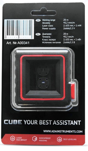 "ADA Cube" Basic Edition поставляется в компактной блистерной упаковке