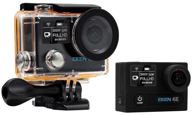 Бюджетная экшн-камера 4К и Wi-Fi "EKEN H8 Ultra HD 4K" позволит Вам записывать высококачественное видео в любых условиях эксплуатации