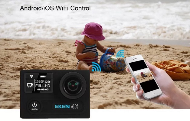 Благодаря встроенному Wi-Fi-модулю Вы сможете управлять камерой со своего смартфона или планшета