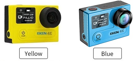 При заказе в нашем магазине вы можете выбрать один из двух цветов корпуса камеры: желтый или голубой (пожалуйста, уточняйте наличие конкретной версии у менеджеров)