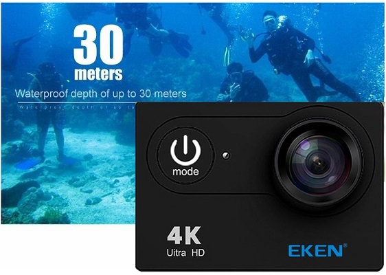 Благодаря специальному аквабоксу экшн-камерой можно полноценно пользоваться даже под водой на солидной глубине!