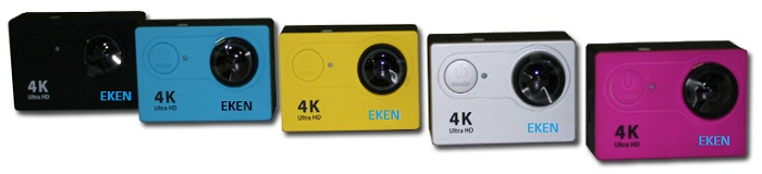На выбор предоставляется 5 вариантов цвета корпуса камеры: черный, голубой, желтый, серебристый и розовый (пожалуйста, уточняйте наличие версии определенного цвета у менеджеров нашего магазина)