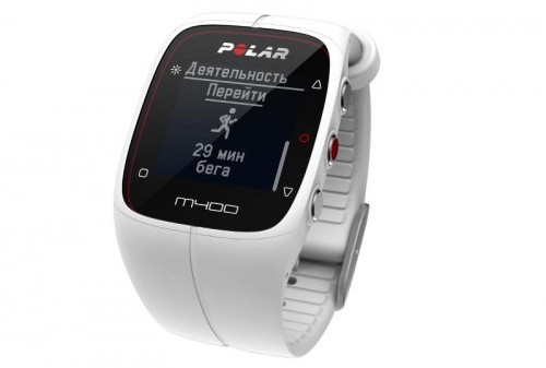 На экране Polar M400  HR white будут отображены результаты Вашей тренировки в зависимости от выбранного типа физической активности