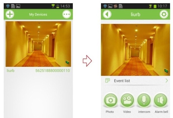 Скриншот приложения "SITITEK Spot" для устройств iOS и Android