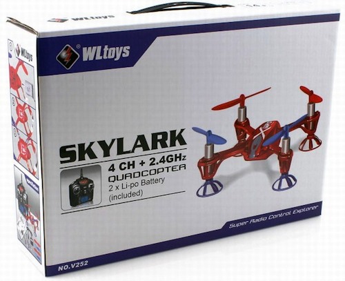 "WLTOYS V252 Mini Quadcopter" поставляется в красочной подарочной упаковке