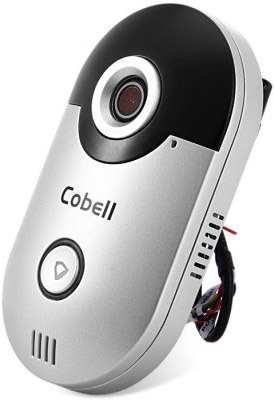 Наружный модуль видеодомофона "Cobell" имеет современный дизайн в стиле "хай-тек"