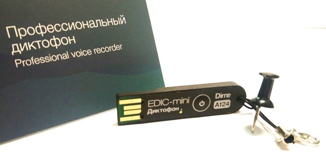 Мини-диктофон "Edic-mini Dime A124"	