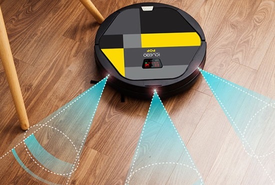 ИК-датчики предохраняют робот-пылесос от столкновений с предметами