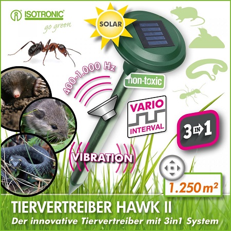 Отпугиватель кротов ISOTRONIC "HAWK 2"