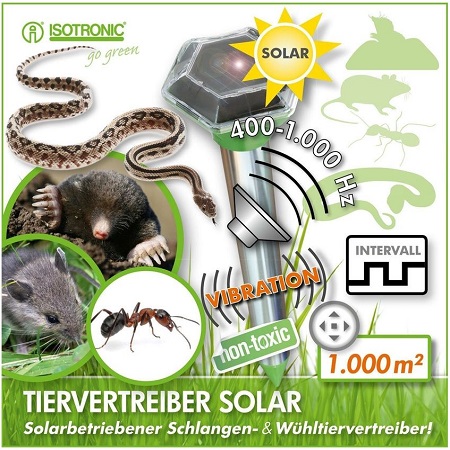 Отпугиватель кротов и змей ISOTRONIC "RODENT ANTI SNAKE"