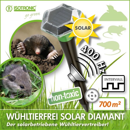 Отпугиватель кротов ISOTRONIC "SOLAR DIAMAN"