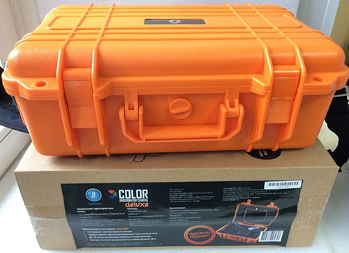 Пластиковый кейс и упаковочная коробка подводной камеры  "JJ-CONNECT Underwater Camera Color Delux"