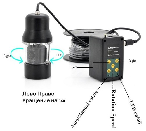 Подводная камера для подледной рыбалки зимой и летом Нептун 360