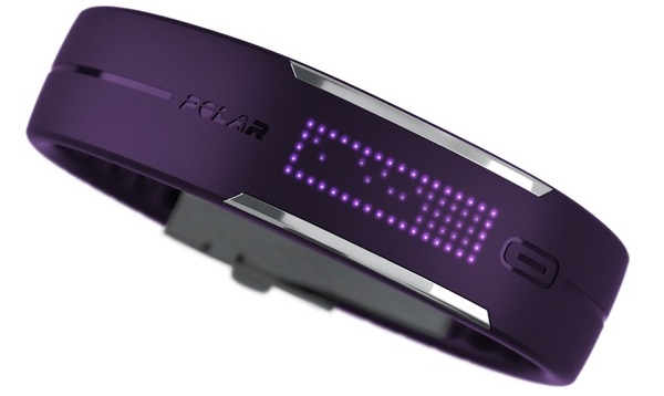 Трекер "Polar Loop Violet" выполнен в виде стильного LED-браслета