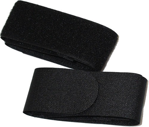 Стельки комплектуются двумя повязками-липучками для крепления АКБ на голенях (нажмите на изображение, чтобы увеличить)