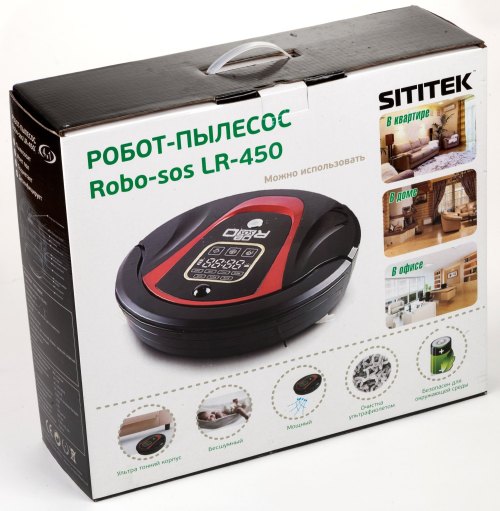Упаковка робота-пылесоса "Robo-sos LR-450"