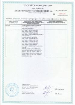 Приложение к сертификату соответствия на самогонный аппарат