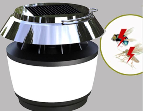 Солнечная батарея уничтожителя комаров SITITEK Садовый-М обеспечивает полную зарядку аккумуляторов даже в плохую погоду