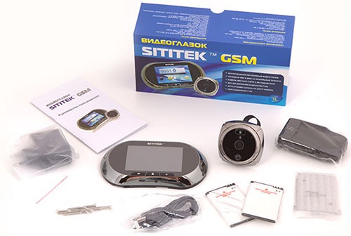 Видеоглазок "SITITEK GSM" отличается богатой комплектацией (нажмите для укрупнения)