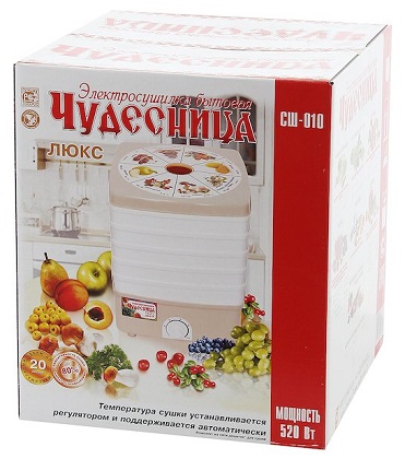 Электрическая сушилка для фруктов и овощей СШ-010 "Чудесница-Люкс"