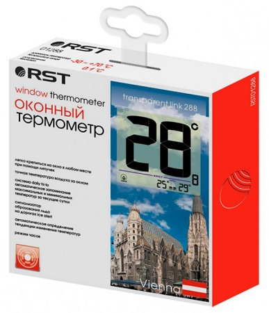 Цифровой оконный термометр RST01288 на липучке
