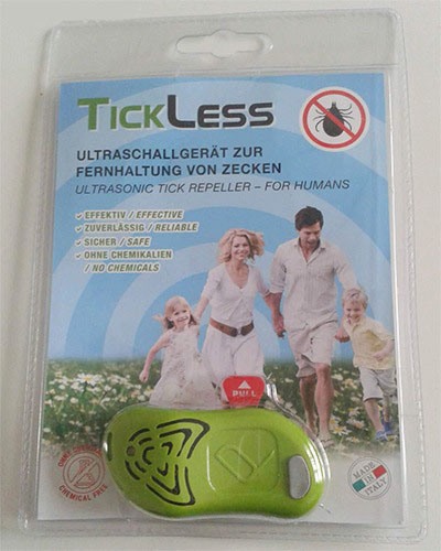 Ультразвуковой отпугиватель клещей "TickLess" в упаковке