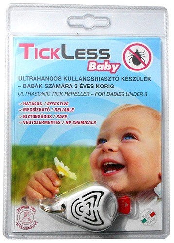 Детский отпугиватель клещей "TickLess Baby" в упаковке