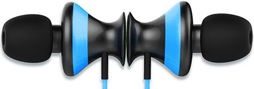 Отличительной чертой модели "Trendwoo Runner X9" являются магниты, встроенные в головные телефоны, позволяющие их соединять, что облегчает хранение и переноску наушников (нажмите на фото, чтобы увеличить)