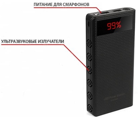 Подавитель диктофонов и микрофонов "UltraSonic Powerbank-6.0"