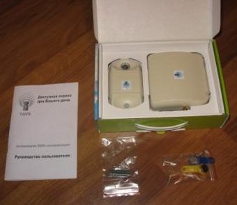 Весь комплект GSM-сигнализации "TAVR" помещается в небольшую картонную коробку