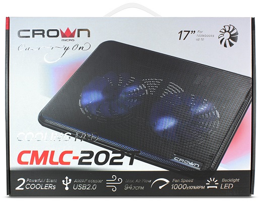 Подставка под ноутбук с охлаждением CROWN CMLC-202T
