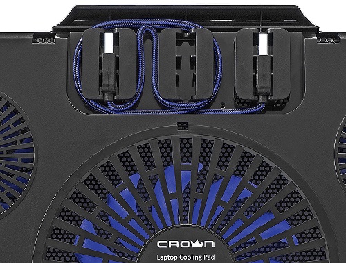 Подставка под ноутбук с охлаждением CROWN CMLS-K331 BLUE